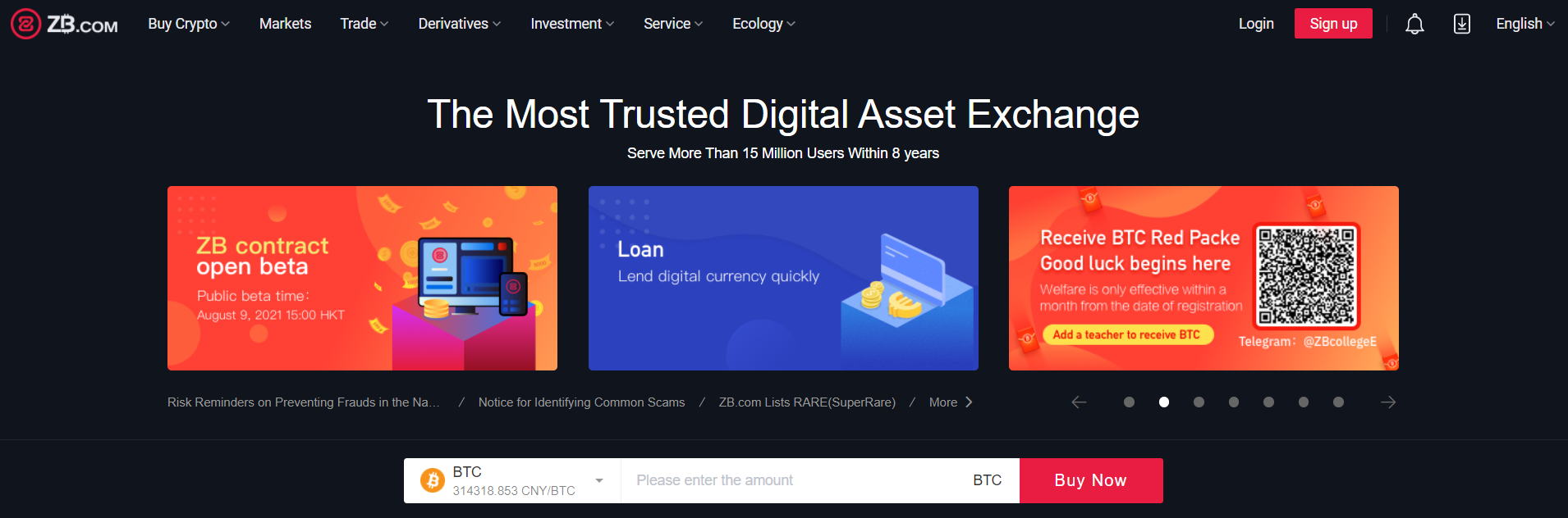 ZB Exchange ranks first among all online AXS exchanges